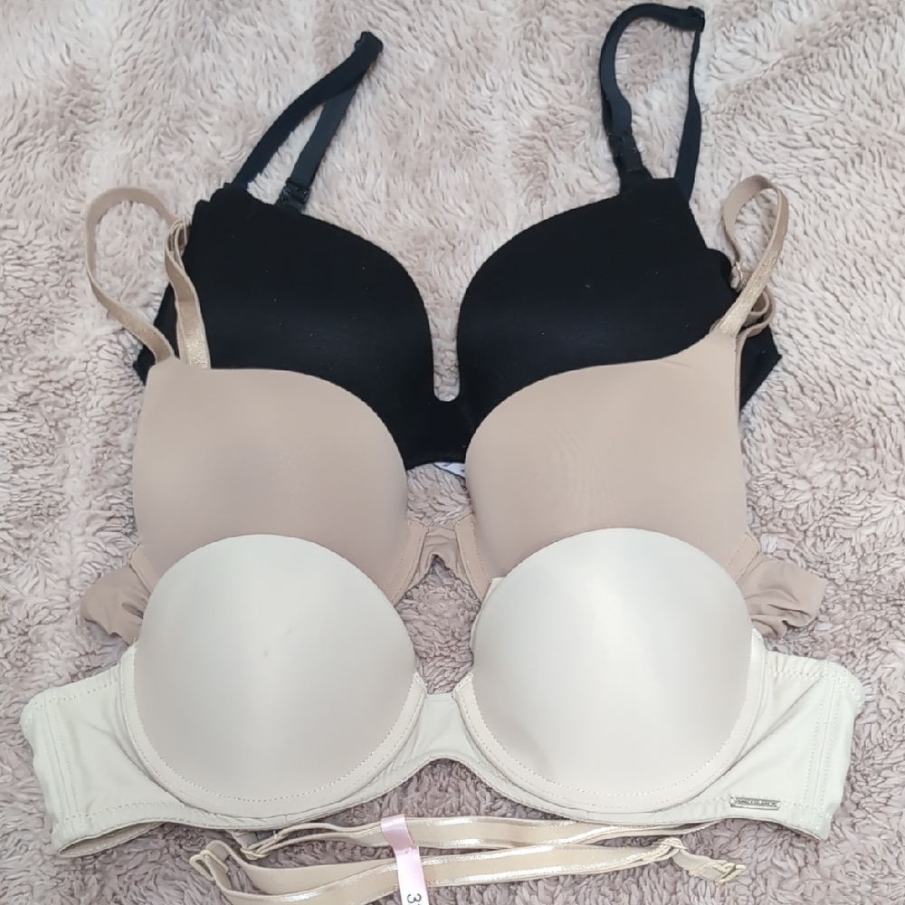 LAST CHANCE - Women's Intimates Set - Black, Beige, Cream Bras
